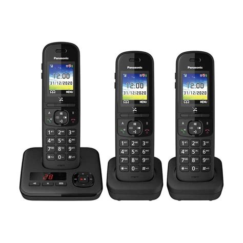 Panasonic Kx Tgh723eb Digital Cordless Telephone With Automated Call