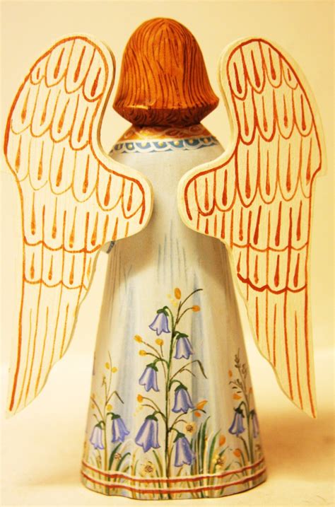 Gabriel In Blue 6h An4 Wooden Guardian Angel Alkota Russian