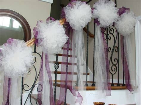 Tulle wedding decorations, Diy wedding decorations, Wedding tulle bows