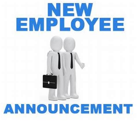 New Employee Announcement Template