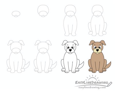 Steps To Draw A Dog Melendez Wastrame