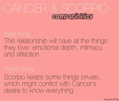 Cancer Zodiac Sign Compatibility With Scorpio Scorpio Compatibility
