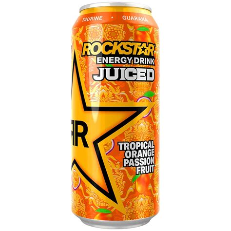 Rockstar Energy Drink Juiced Tropical Orange Passionfruit 169floz