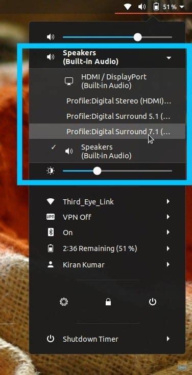 Cómo Cambiar Rápidamente La Salida De Audio A Un Dispositivo Hdmi En Ubuntu Y Fedora Aprender