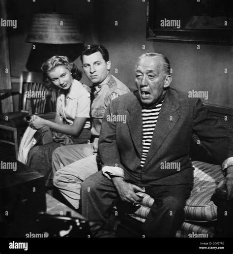 we re not married from left mitzi gaynor eddie bracken director edmund goulding on set 1952