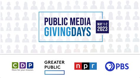 Cdp Greater Public Npr And Pbs Host Inaugural Public Media Giving Days Wpbs Serving Northern