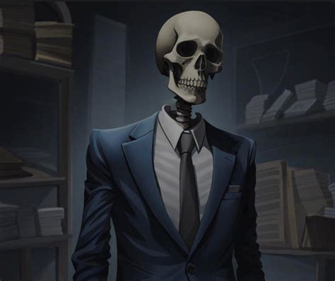 Skeleton In Business Suit By Breaddoge1 On Deviantart