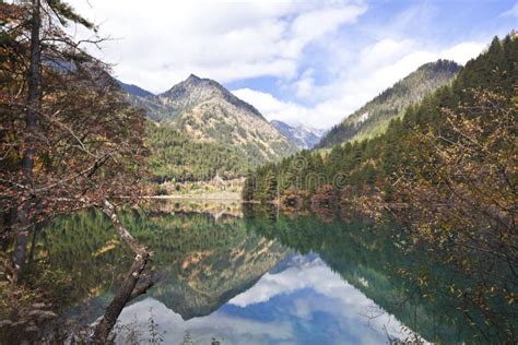 Lake And The Reflection At Jiuzhaigou Stock Photo Image Of Paradise