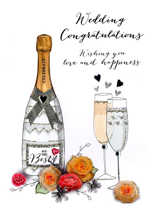 Married life is a true blessing and one of life's finest gifts. Wedding Congratulations Embellished Greeting Card | Cards