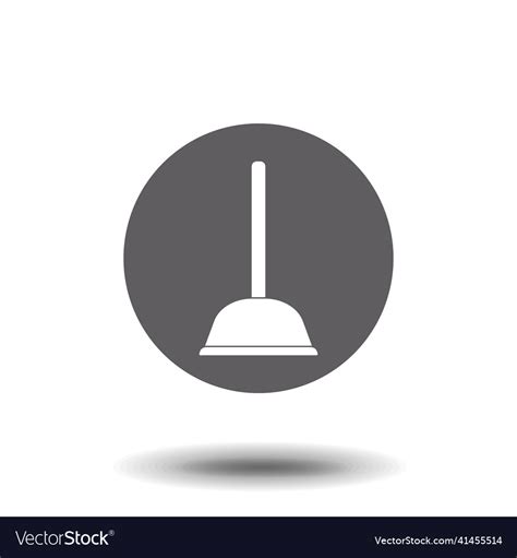 Toilet Plunger Icon Symbol Stock Web Royalty Free Vector