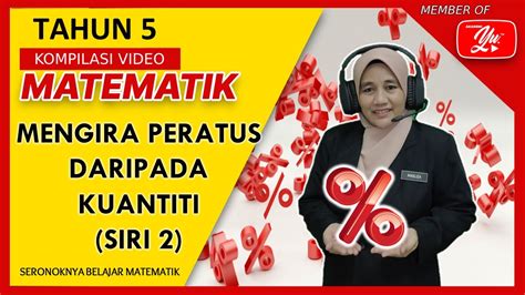 Matematik Tahun I Mengira Peratus Daripada Kuantiti Siri Youtube