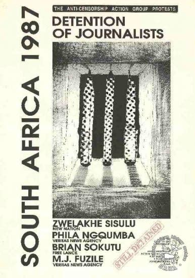 Saha South African History Archive South Africa 1987 The Anti