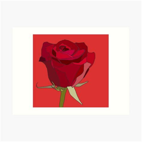 Aesthetic Rose Art Print For Sale By Rocket To Pluto Redbubble