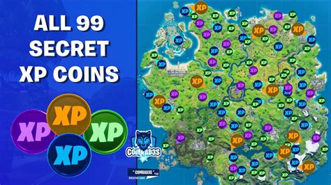 All 99 Xp Coin Locations In Fortnite All Secret Xp Coins Chapter 2