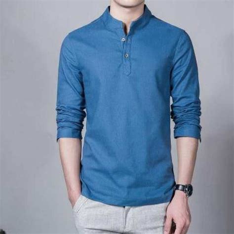 asian fashion long sleeve mandarin collar mens shirts male casual linen shirt men plus size 4xl