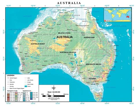 Peta Benua Australia Newstempo