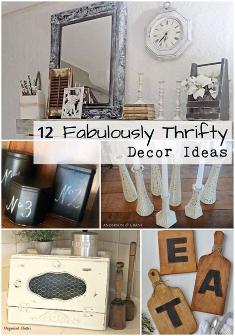 12 Fabulously Thrifty Decor Ideas Thrifty Decor Thrift Store Crafts