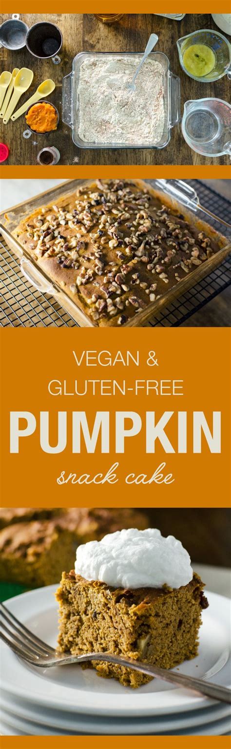 In hawaii it's made into this simple, rich cake with the. Pumpkin Snack Cake - an easy vegan and gluten free dessert ...