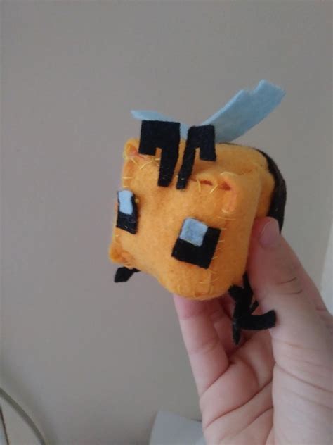 Minecraft Bee Plush I Made A While Ago I Know Im Not The Best But At Least Im Trying And Its