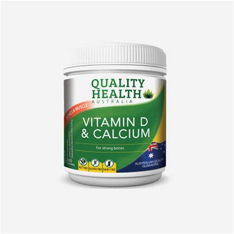 Calcium and vitamin d are essential to building strong, dense bones when you're young and to keeping them strong and healthy as you age. Quality Health Vitamins D And Calcium 300 Tablets