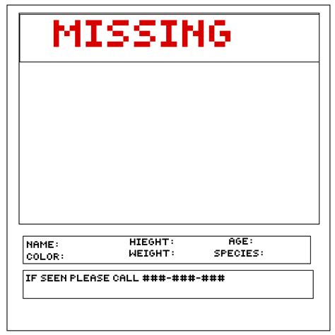 Pixilart Missing Poster By Idontgiveanyfs