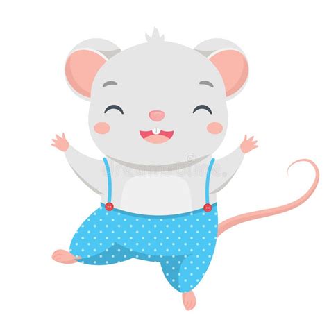 Cartoon Mouse Cute Rat Character Vector Clip Art Of Rodent Animal