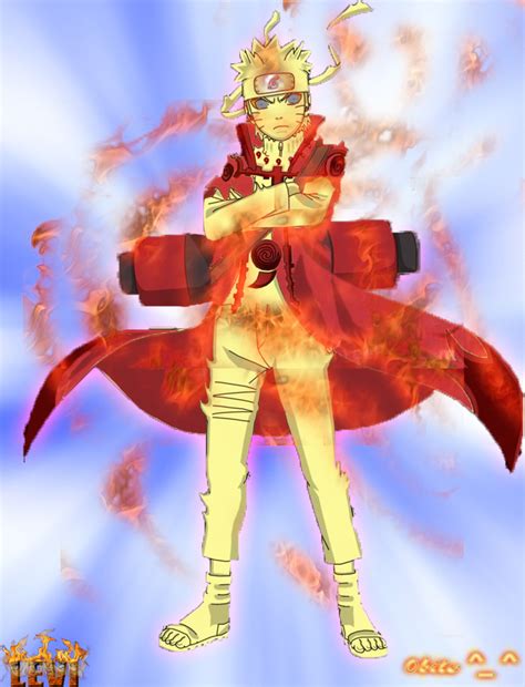 Gambar Photoshop Super Saiyan Kyuubi Sage Mode Naruto Kamehameha