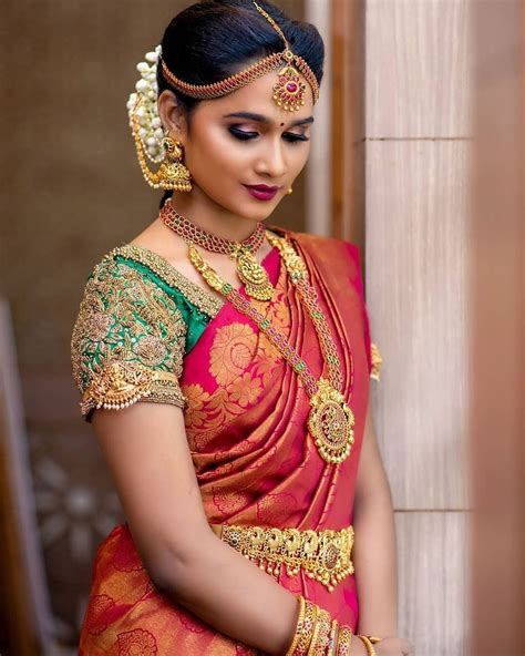 Latest Silk Saree Blouse Designs For South Indian Brides 2023 Blouse