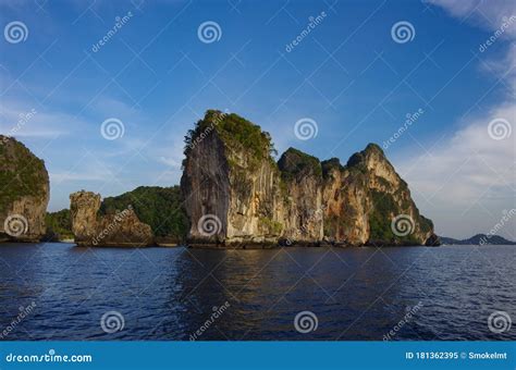 Limestone Cliffs Of Phi Phi Don Island Krabi Province Thailand It Is