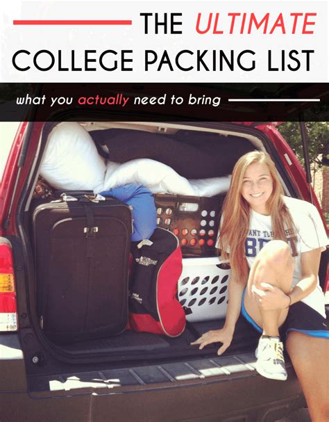 The Ultimate College Packing List For Freshmen Artofit