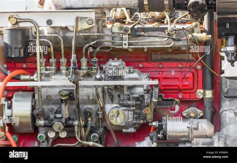 Diesel Engine Part Of Power Plant Stock Photo Alamy