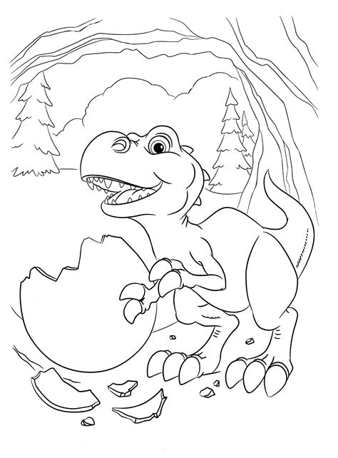 Coloriage Petit Dinosaure