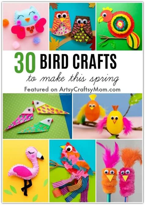 30 Easy Spring Bird Crafts For Kids Artsy Craftsy Mom