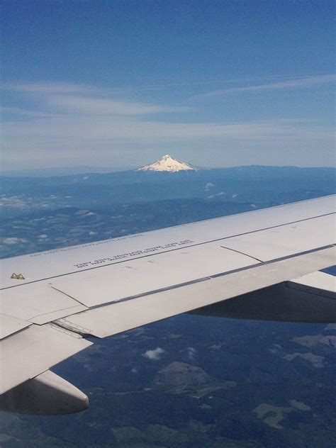From The Plane Approaching Pdx Oregon Travel Airplane View Trip