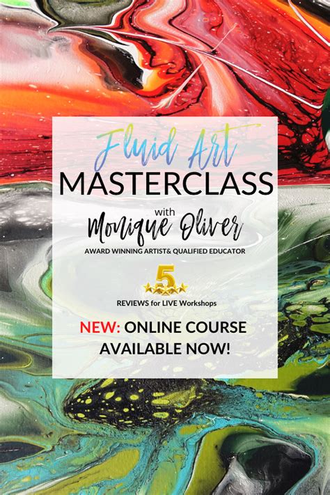 Fluid Art Masterclass In 2020 Fluid Art Online Painting Master Class