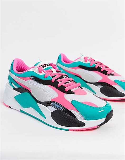 Puma Rs X3 Trainers In Pink Asos