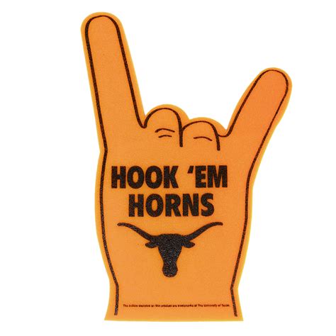 Texas Longhorn Hook Em Foam Hand University Co Op