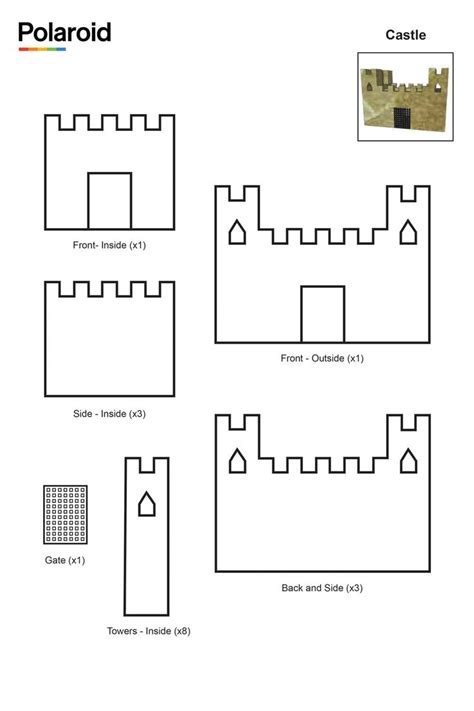 Its Time To Create Draw Your Own 3d Castle 3d Pen Stencils Stencil