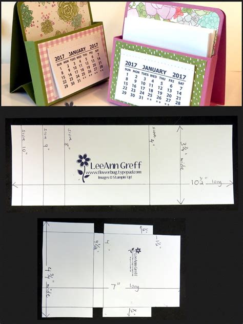 Easel Calendar Calendar Craft Fancy Fold Cards Folded Cards Paper