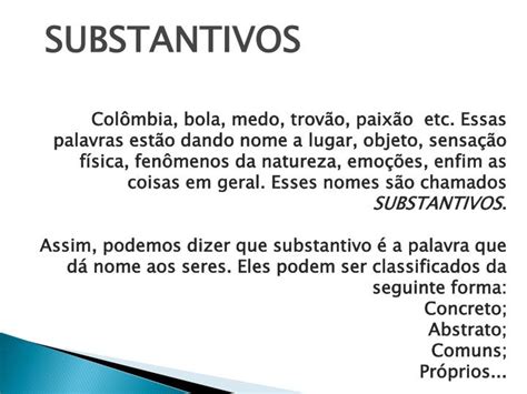 Ppt Substantivos Powerpoint Presentation Free Download Id2973428