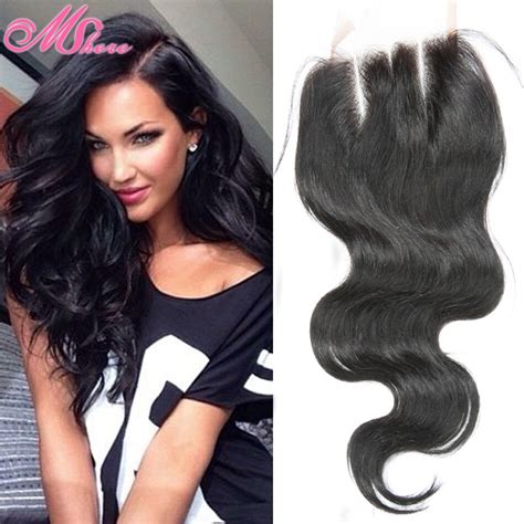 7a Virgin Indian Body Wave Closure Raw Unprocessed Indian Hair Lace Closure 4x4 Free Middle 3