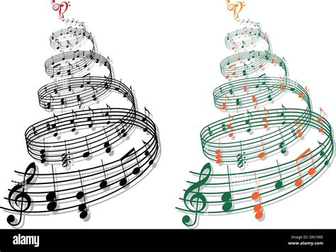 Tree With Music Notes Vector Stock Vector Image And Art Alamy