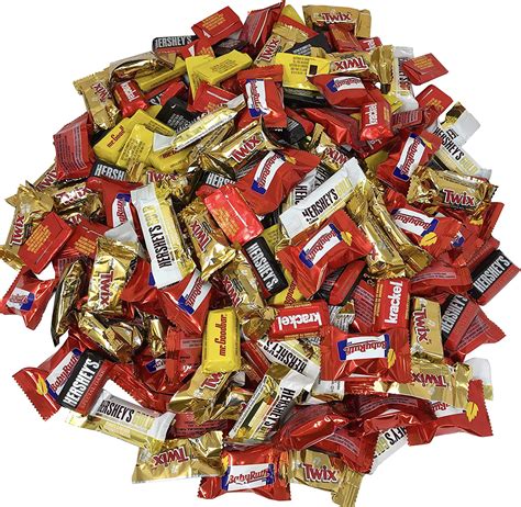 Bulk Assorted Chocolate Candy Bars Minis, Individually Wrapped Variety ...