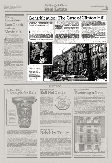 Gentrification The Case Of Clinton Hill The New York Times