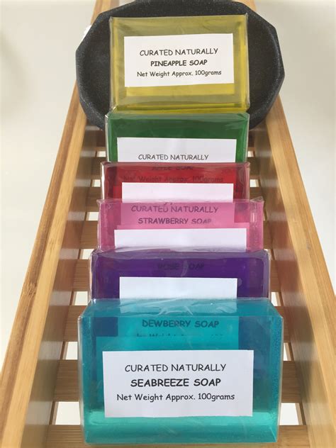 Scented 100g Handmade Clear Soap Bars Various Fragrances And Etsy