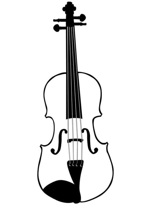 Dibujo Para Colorear Violín Dibujos Para Imprimir Gratis Img 10033