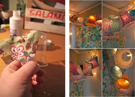 String Light Covers Made From Scrap Fabric Make