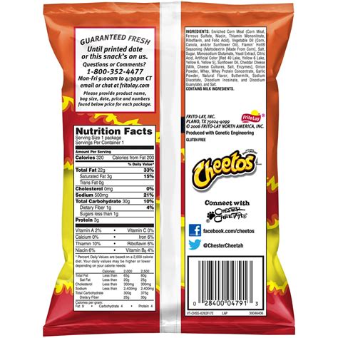 Cheetos Crunchy Xxtra Flamin Hot Cheese Flavored Snacks 54 Off