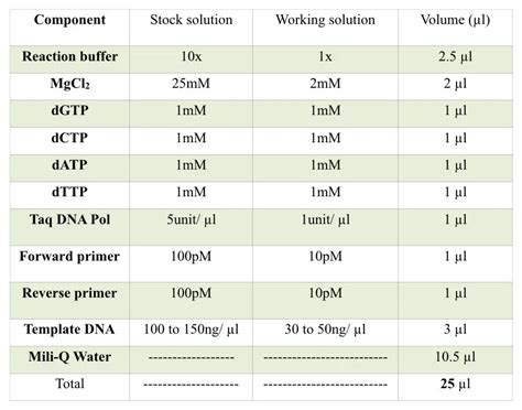 What Are The Different Components Used In The Pcr Reaction Buffer 2022