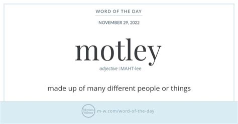 Word Of The Day Motley